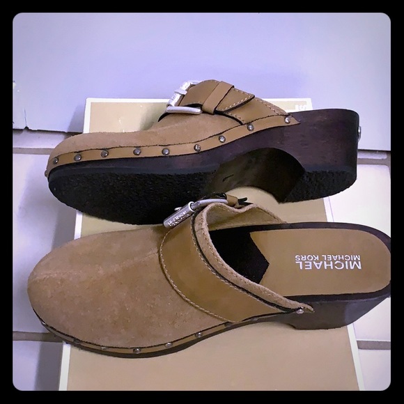 Michael Kors Shoes - Michael Kors Wood Buck Clog NWT sz 7